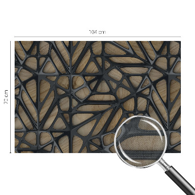 Fotomurale effetto 3D Rete di legno
