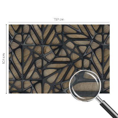 Fotomurale effetto 3D Rete di legno