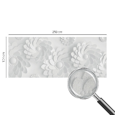Carta da parati panoramica effetto 3D Eleganza floreale