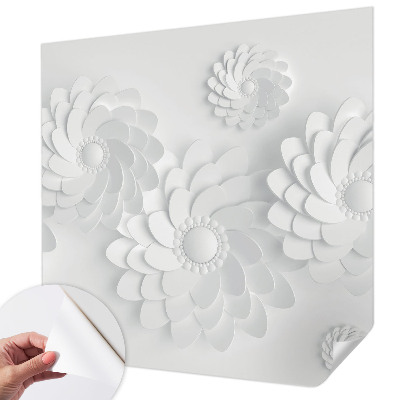 Carta da parati panoramica effetto 3D Eleganza floreale