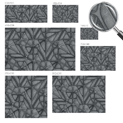 Fotomurale 3D Motivi geometrici