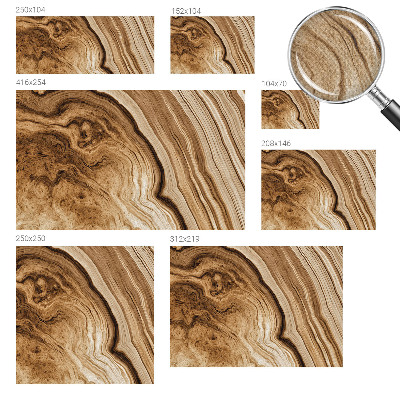 Carta da parati 3D Graniglia di legno