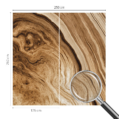 Carta da parati 3D Graniglia di legno