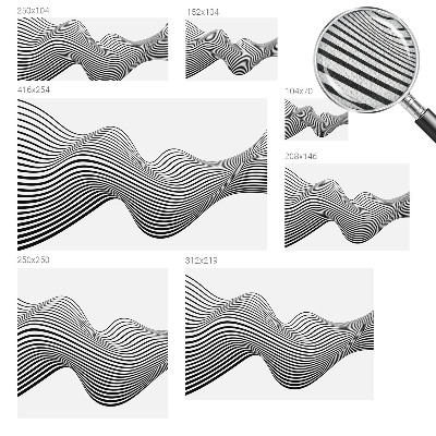 Carta da parati panoramica effetto 3D Astrazione dinamica