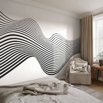 Carta da parati panoramica effetto 3D Astrazione dinamica