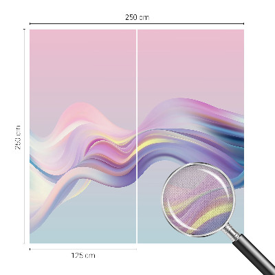 Carta da parati per cameretta piogge colorate