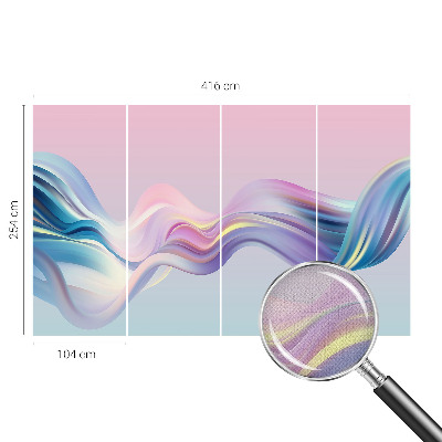 Carta da parati per cameretta piogge colorate