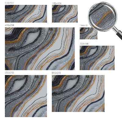 Carta da parati 3D Onde di pietra