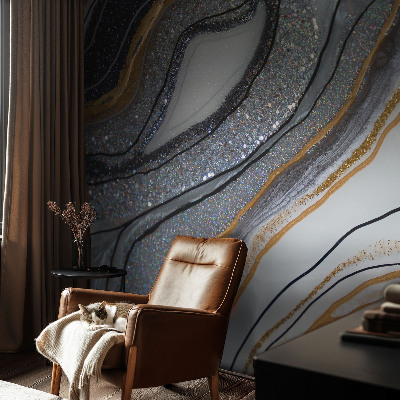 Carta da parati 3D Onde di pietra