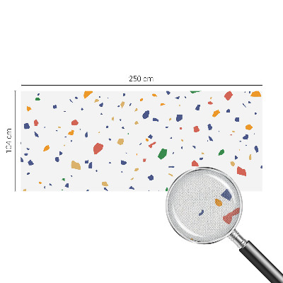 Carta da parati effetto profondità Pezzi dell'arcobaleno