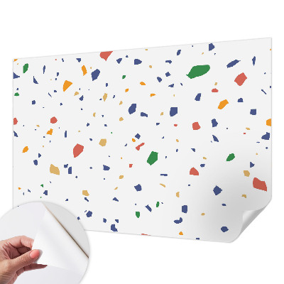 Carta da parati effetto profondità Pezzi dell'arcobaleno