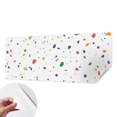 Carta da parati effetto profondità Pezzi dell'arcobaleno