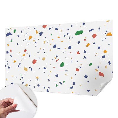 Carta da parati effetto profondità Pezzi dell'arcobaleno