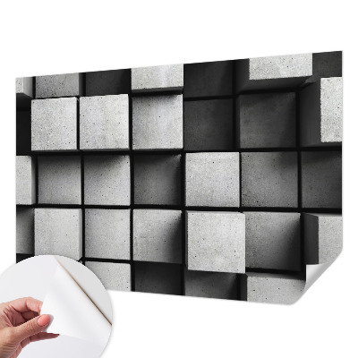 Fotomurale per cameretta cubi geometrici