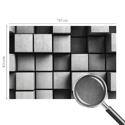 Fotomurale per cameretta cubi geometrici