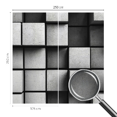 Fotomurale per cameretta cubi geometrici