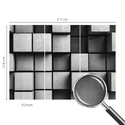 Fotomurale per cameretta cubi geometrici
