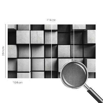 Fotomurale per cameretta cubi geometrici