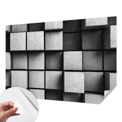 Fotomurale per cameretta cubi geometrici