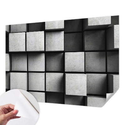 Fotomurale per cameretta cubi geometrici