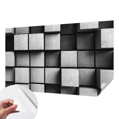 Fotomurale per cameretta cubi geometrici