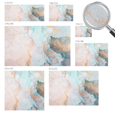 Carta da parati cameretta Onde acquerellate