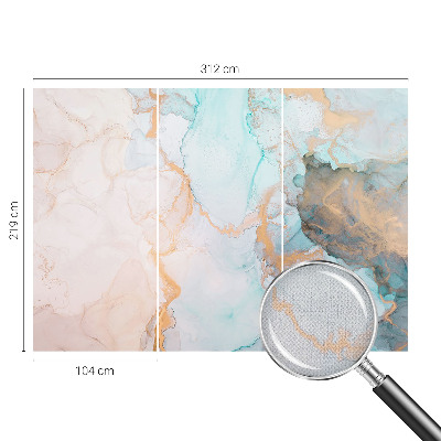 Carta da parati cameretta Onde acquerellate