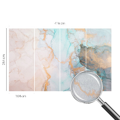 Carta da parati cameretta Onde acquerellate