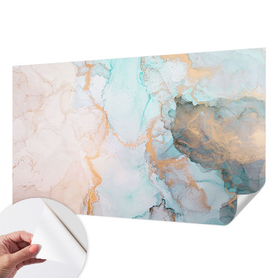 Carta da parati cameretta Onde acquerellate