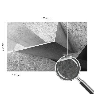 Carta da parati effetto profondità Strutture geometriche