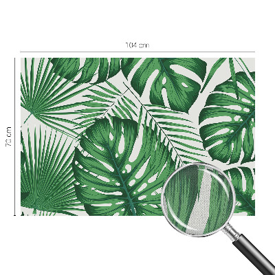 Carta da parati per cameretta Foglie tropicali