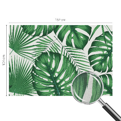 Carta da parati per cameretta Foglie tropicali