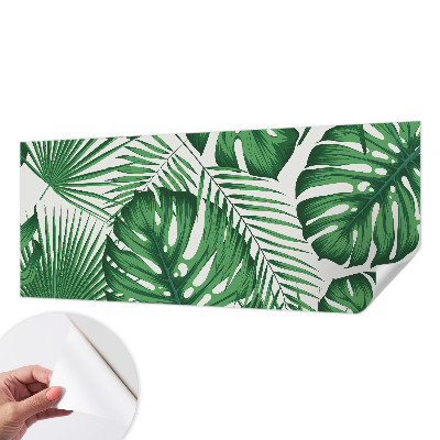 Carta da parati per cameretta Foglie tropicali