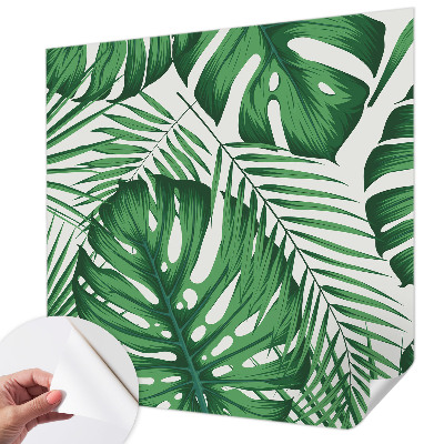 Carta da parati per cameretta Foglie tropicali
