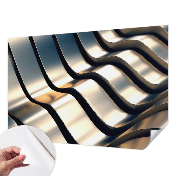 Fotomurale per cameretta Onde metalliche