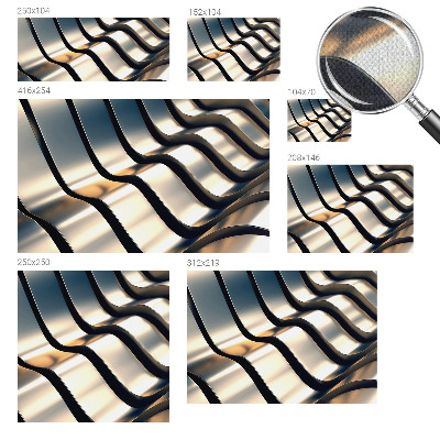 Fotomurale per cameretta Onde metalliche