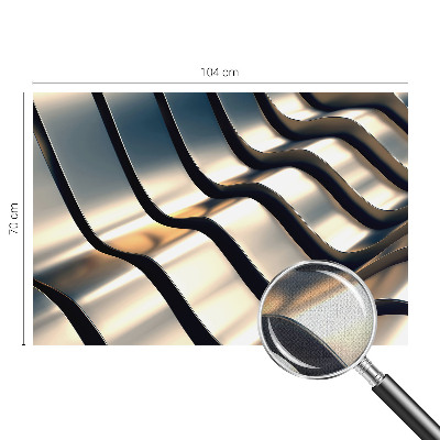 Fotomurale per cameretta Onde metalliche