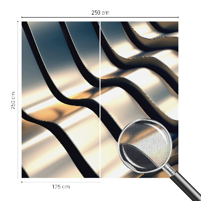 Fotomurale per cameretta Onde metalliche