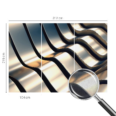 Fotomurale per cameretta Onde metalliche