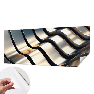 Fotomurale per cameretta Onde metalliche
