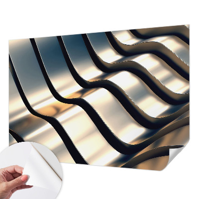 Fotomurale per cameretta Onde metalliche