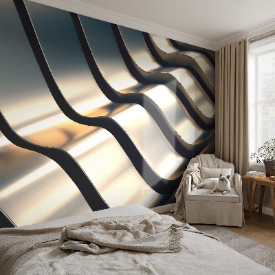 Fotomurale per cameretta Onde metalliche