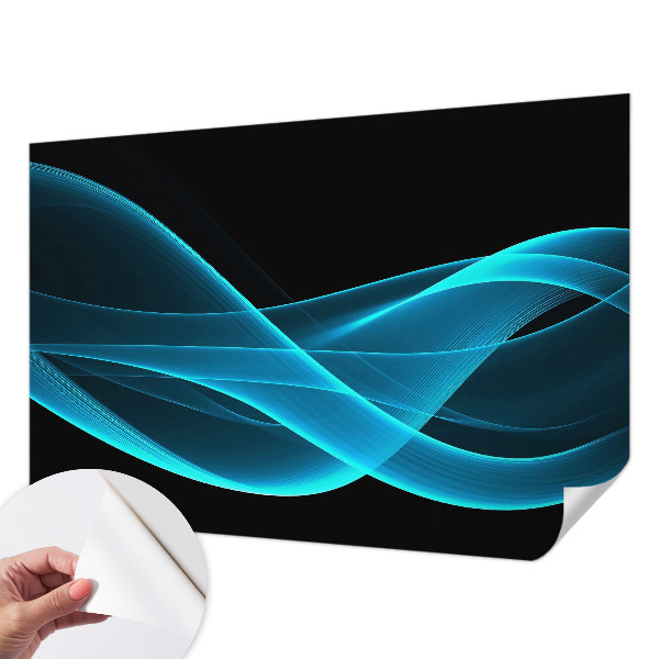 Carta da parati effetto profondità onde accattivanti