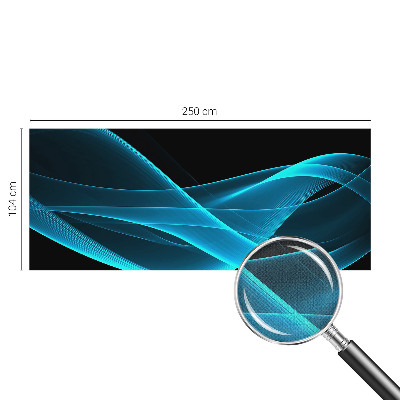 Carta da parati effetto profondità onde accattivanti