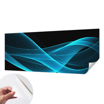 Carta da parati effetto profondità onde accattivanti