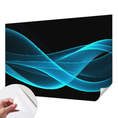 Carta da parati effetto profondità onde accattivanti