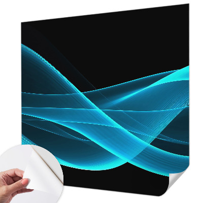 Carta da parati effetto profondità onde accattivanti