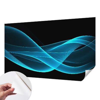 Carta da parati effetto profondità onde accattivanti