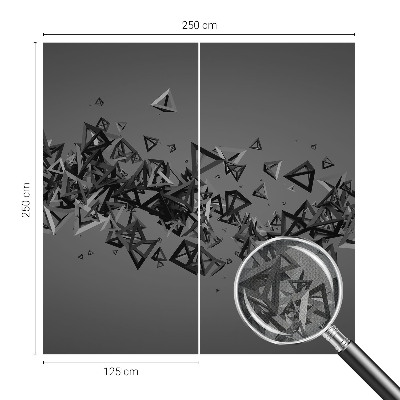 Carta da parati panoramica effetto 3D Astrazioni geometriche