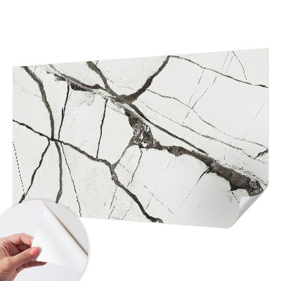 Carta da parati cameretta crepe nel marmo